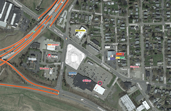 372 W Pulteney St, Corning, NY - aerial  map view