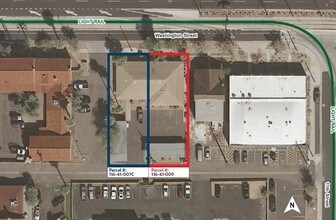 1013 & 1017 E Washington St, Phoenix, AZ - AERIAL  map view