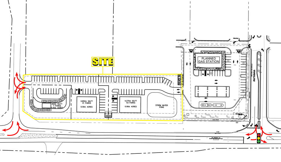 2364 Hwy 42 W, Clayton, NC à louer - Plan de site - Image 3 de 4