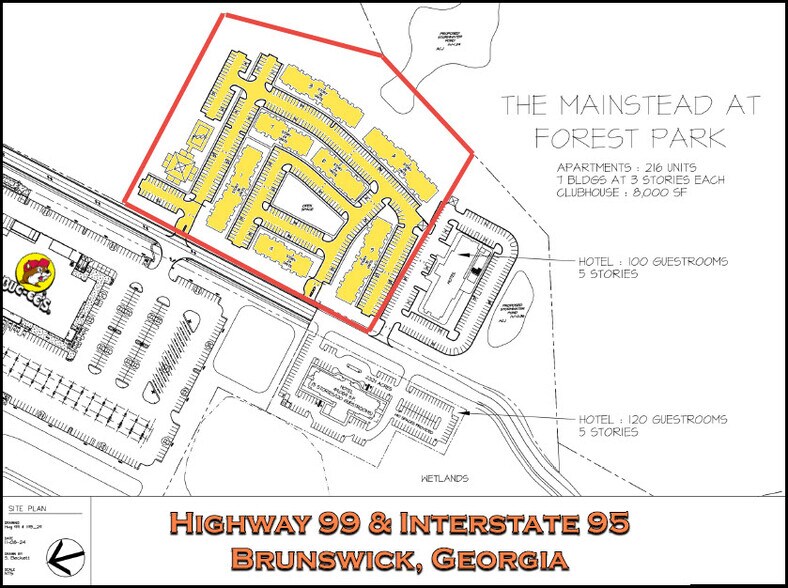 Bucee's Blvd. at I-95 Exit 42, Brunswick, GA à vendre - Plan de site - Image 1 de 2