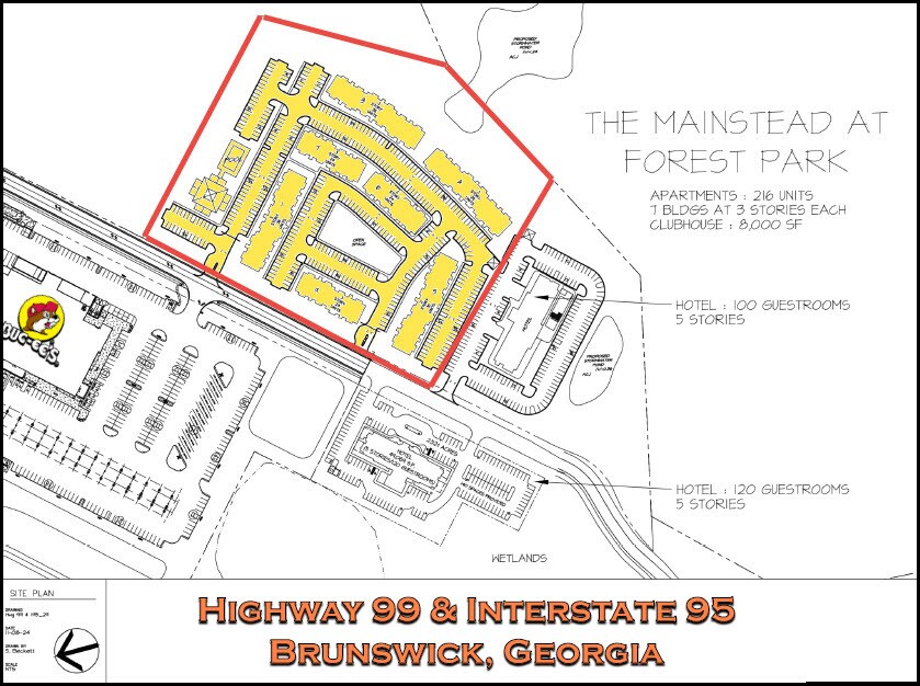 Bucee's Blvd. at I-95 Exit 42, Brunswick, GA for sale Site Plan- Image 1 of 3
