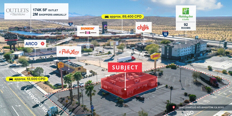 2830 Lenwood Rd, Barstow, CA à louer - Photo du bâtiment - Image 2 de 4