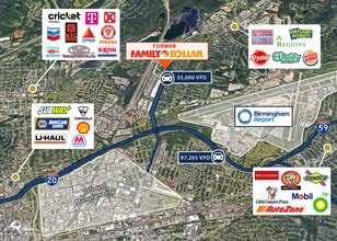 4300 Vanderbilt Rd, Birmingham, AL - AÉRIEN Vue de la carte
