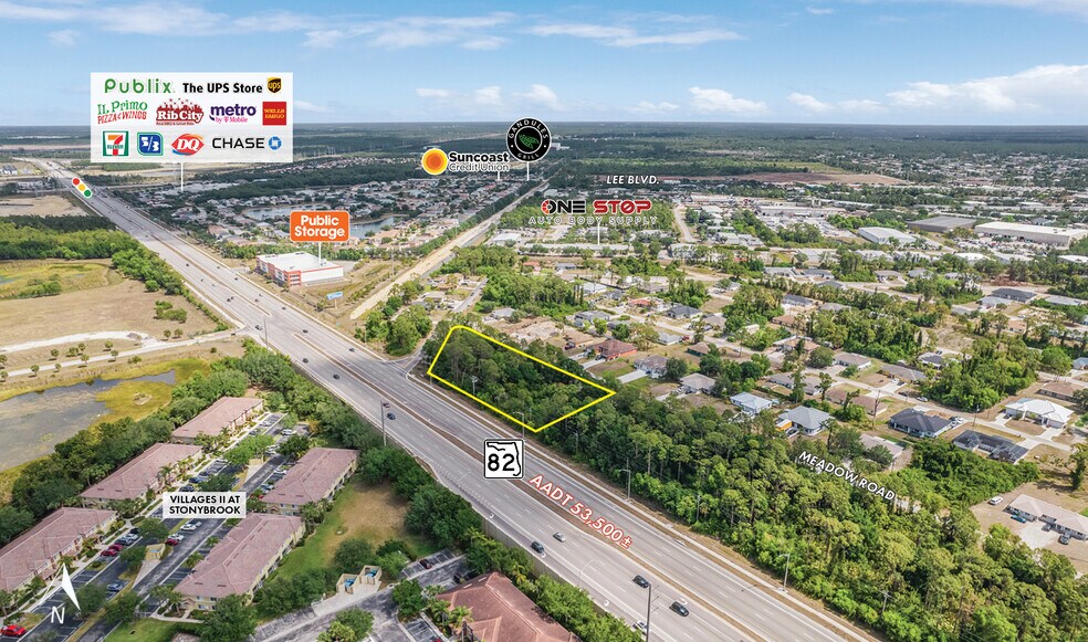 108/120 Meadow Rd, Lehigh Acres, FL à vendre - Aérien - Image 2 de 7