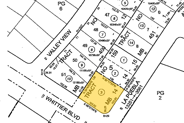 14831 Whittier Blvd, Whittier, CA à louer - Plan cadastral - Image 2 de 2