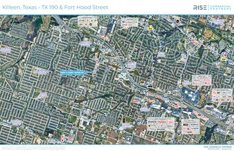 1604 S Fort Hood St, Killeen, TX - Aerial map view
