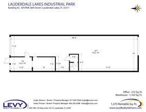 2696 NW 31st Ave, Lauderdale Lakes, FL for lease Floor Plan- Image 2 of 2
