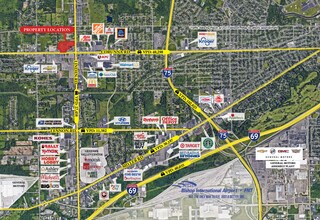 5072-5096 Corunna Rd, Flint, MI - Aerial  map view - Image1