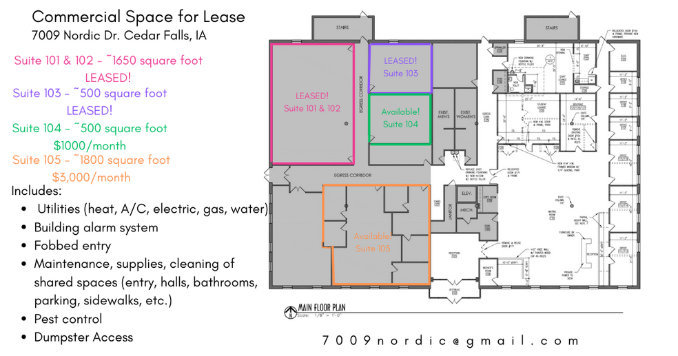 7009 Nordic Dr, Cedar Falls, IA for lease - Floor Plan - Image 3 of 16