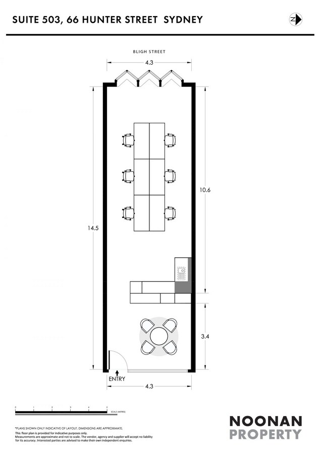 66 Hunter St, Sydney, NSW 2000 - Unit 503 -  - Floor Plan - Image 2 of 6