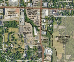 1153 S School Ave, Fayetteville, AR for lease Aerial- Image 2 of 4