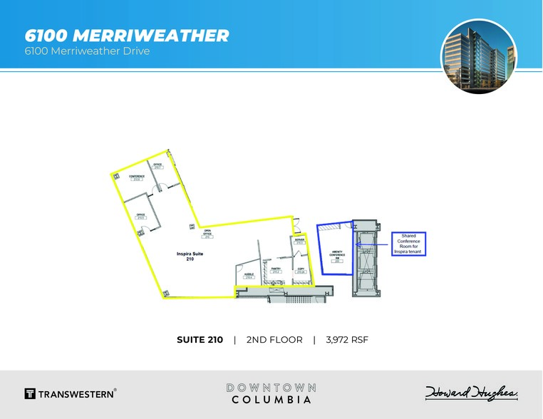 6100 Merriweather Dr, Columbia, MD for lease - Floor Plan - Image 1 of 3