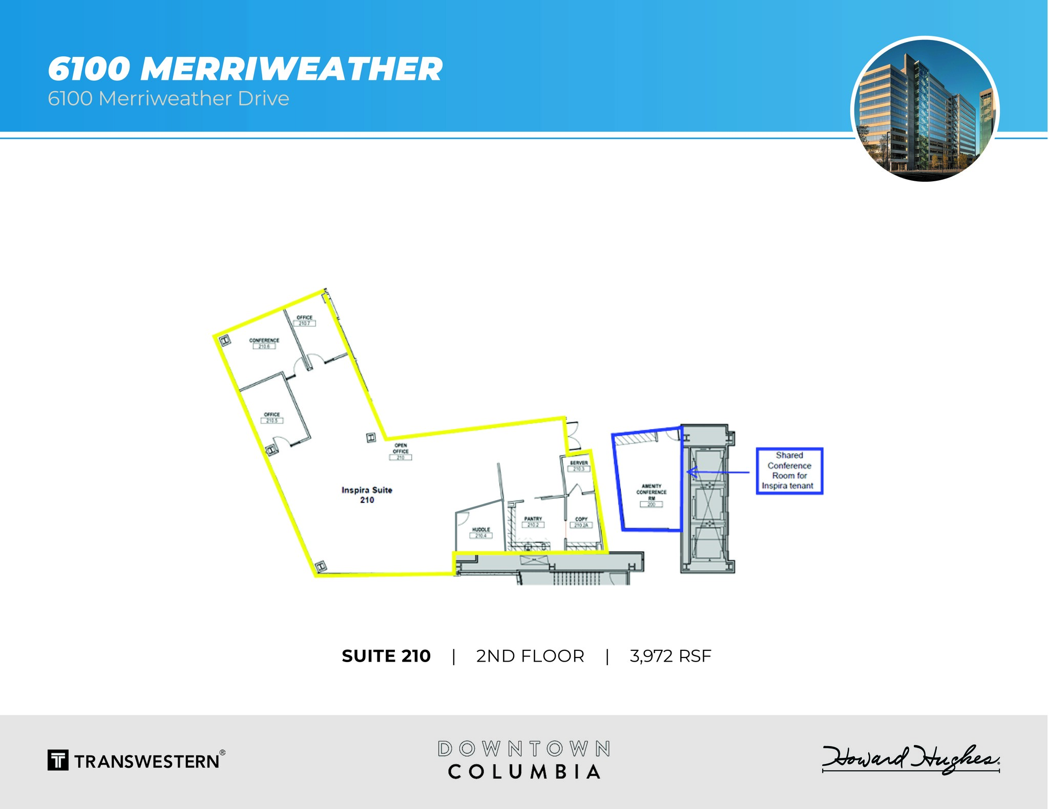 6100 Merriweather Dr, Columbia, MD à louer Plan d  tage- Image 1 de 4