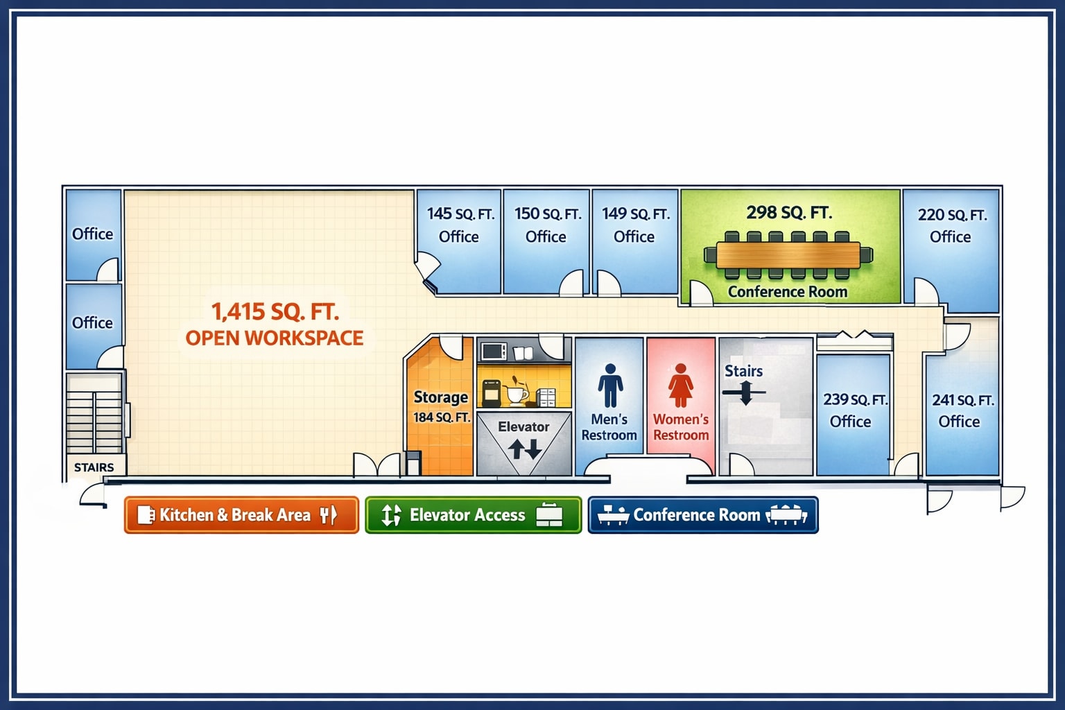 212 N Wahsatch Ave, Colorado Springs, CO for lease Floor Plan- Image 1 of 1