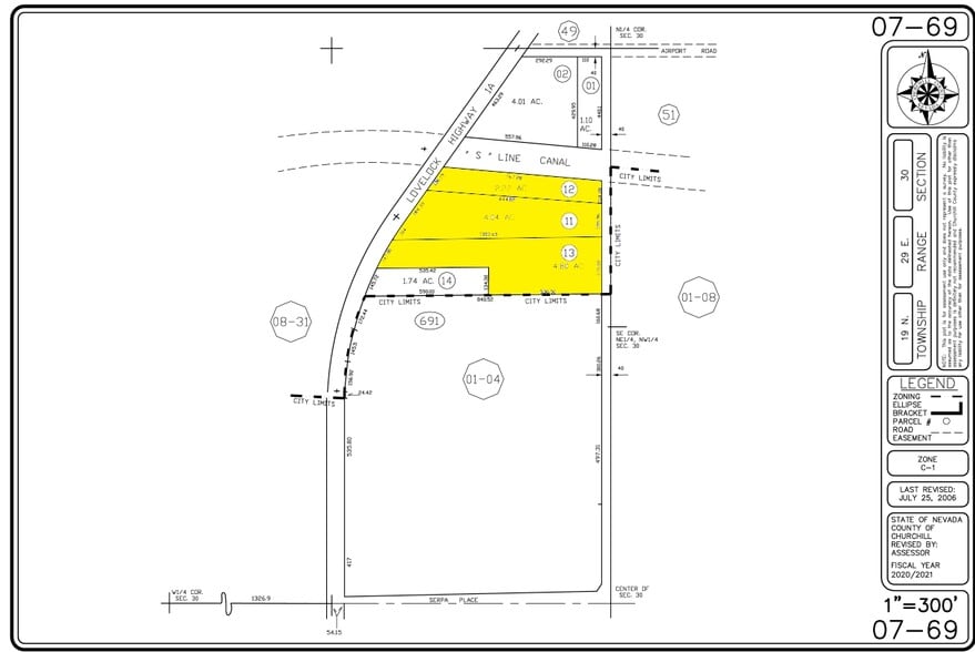 899 Lovelock Hwy, Fallon, NV for sale - Plat Map - Image 1 of 1