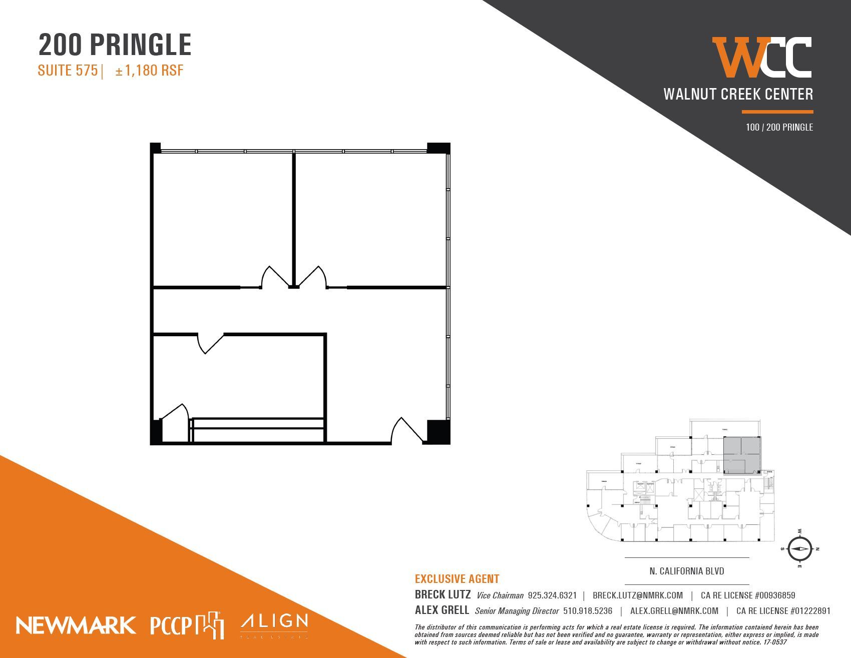 100 Pringle Ave, Walnut Creek, CA for lease Floor Plan- Image 1 of 1