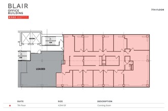 8380 Colesville Rd, Silver Spring, MD à louer Plan d  tage- Image 1 de 1