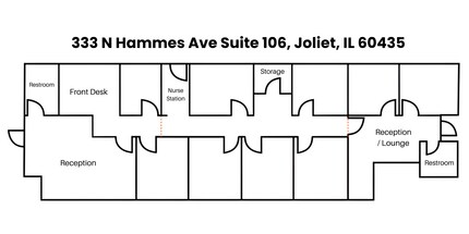 333 N Hammes Ave, Joliet, IL à louer Plan d’étage- Image 2 de 16