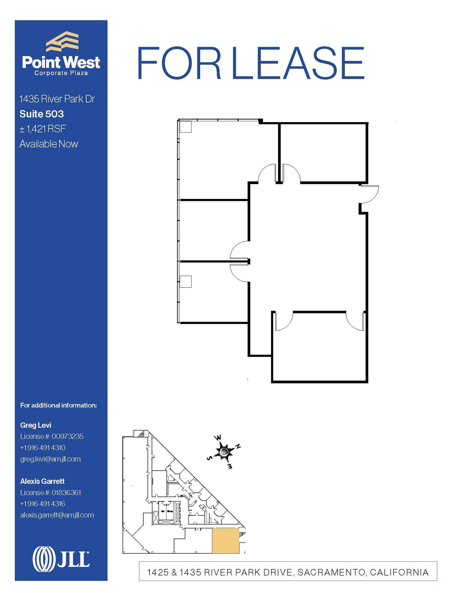 1435 River Park Dr, Sacramento, CA for lease Floor Plan- Image 1 of 1