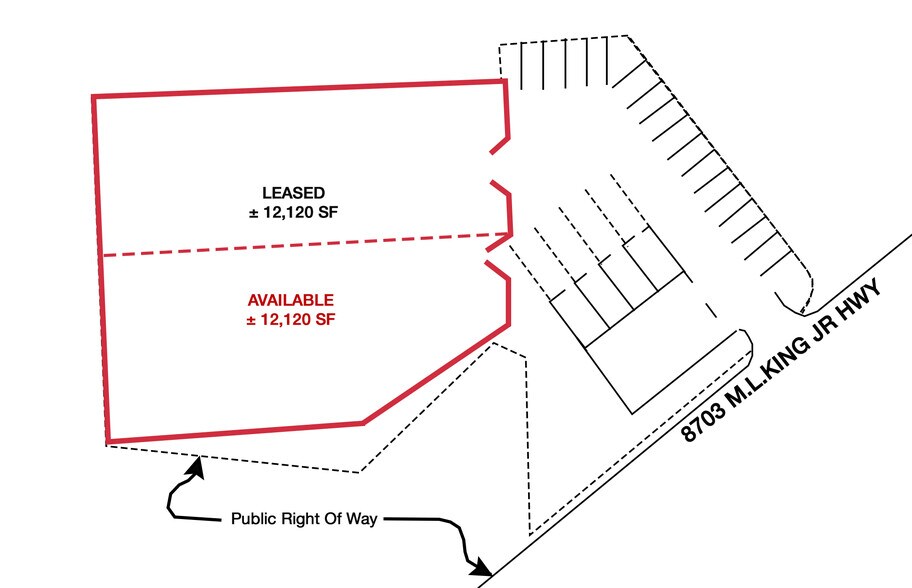 8703 Martin Luther King Jr Hwy, Lanham, MD à louer - Photo du bâtiment - Image 2 de 2