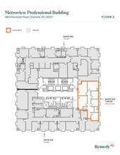 1900 Randolph Rd, Charlotte, NC à louer Plan d’étage- Image 2 de 2