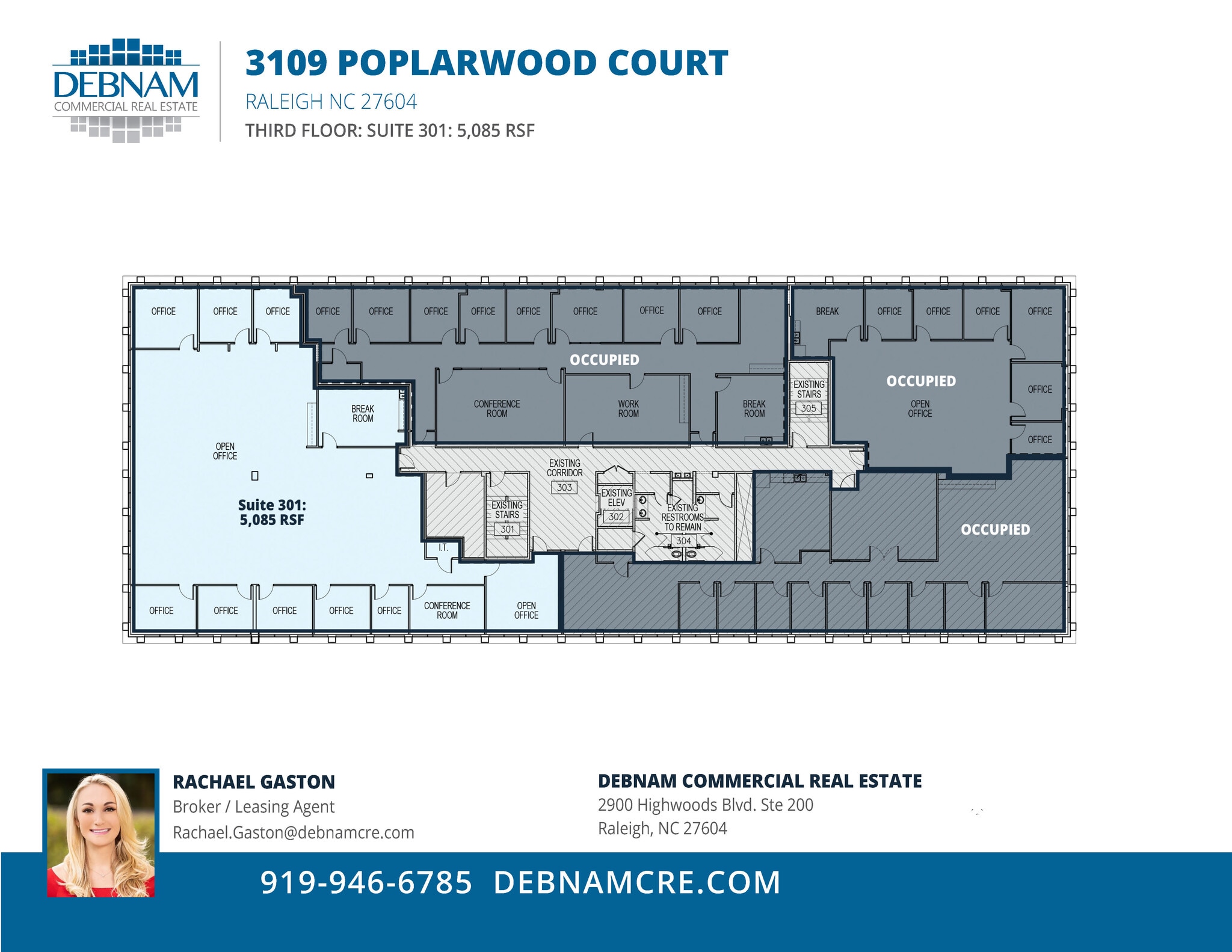 3109 Poplarwood Ct, Raleigh, NC à louer Plan d’étage- Image 1 de 1