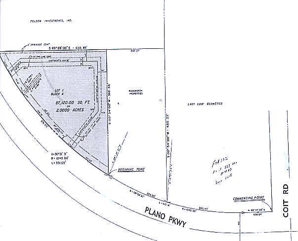 4031 W Plano Pky, Plano, TX à louer - Plan cadastral - Image 3 de 3
