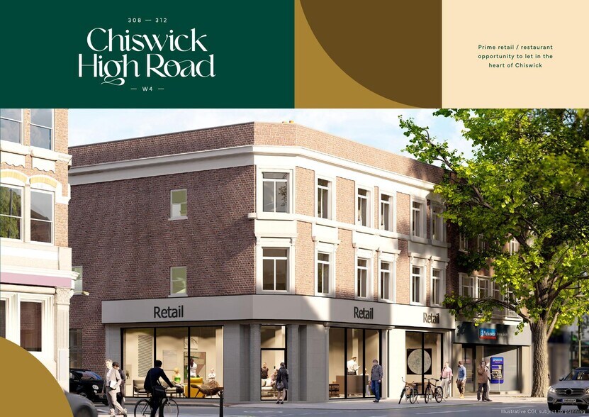 308-312 Chiswick High Rd, Londres à louer - Plan d’étage - Image 2 de 4