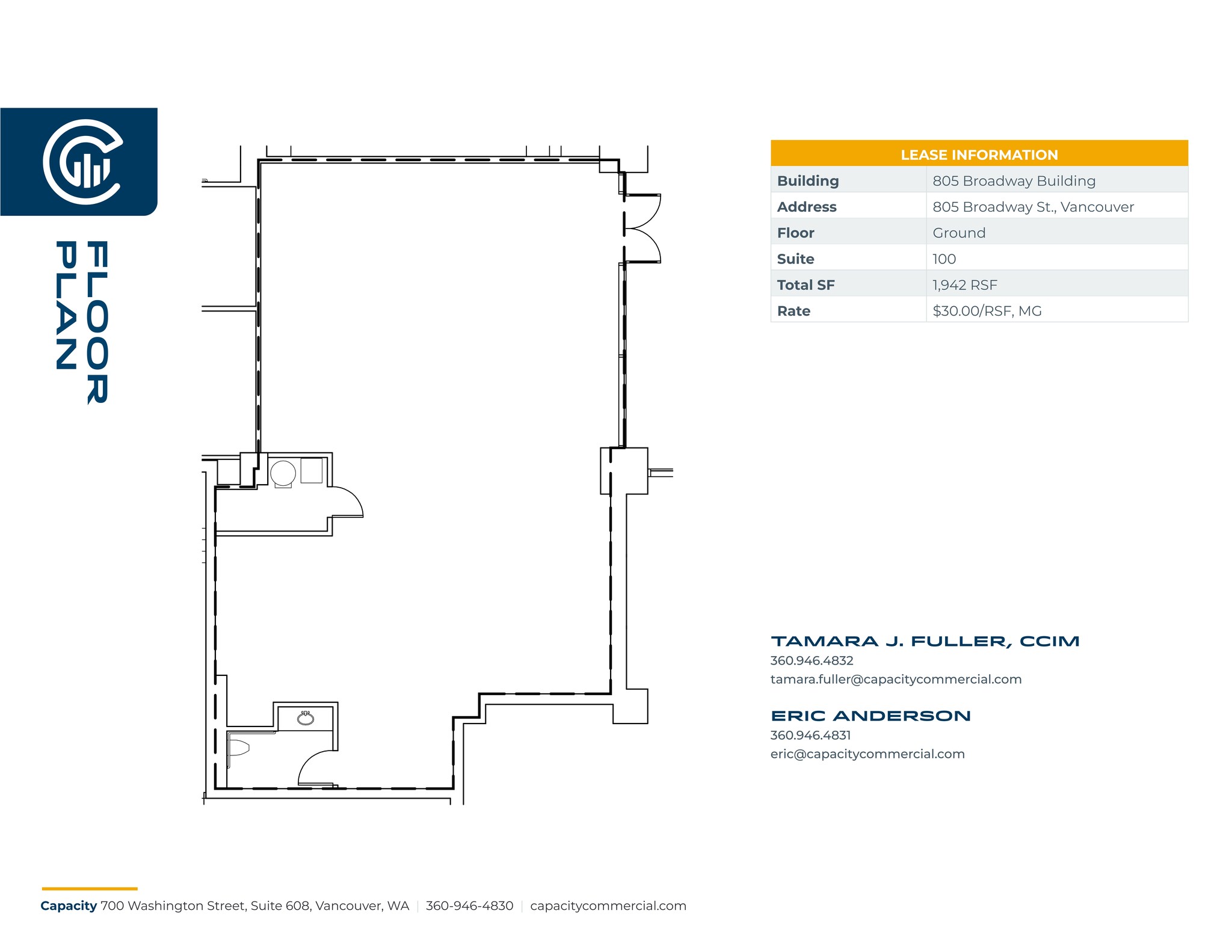 805 Broadway St, Vancouver, WA for lease Site Plan- Image 1 of 1