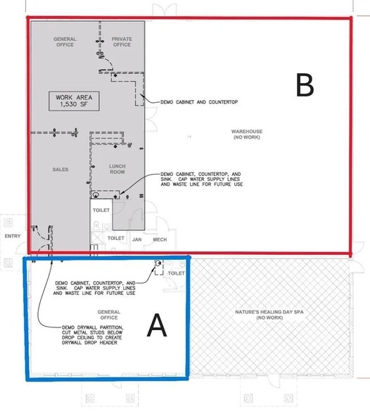 N96W15504-N96W15508 County Line Rd, Germantown, WI à louer - Plan d’étage - Image 2 de 2