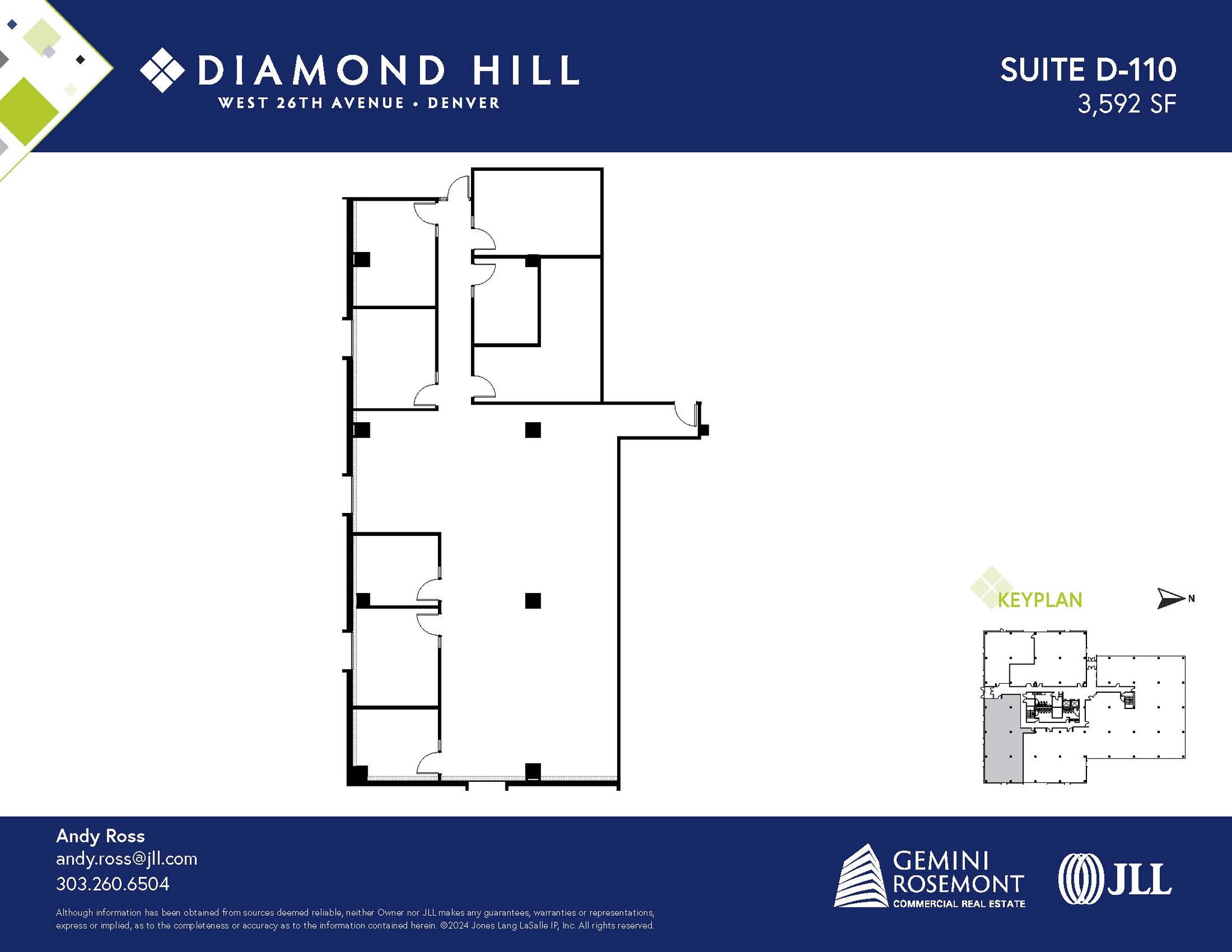 2490 W 26th Ave, Denver, CO à louer Plan d’étage- Image 1 de 2