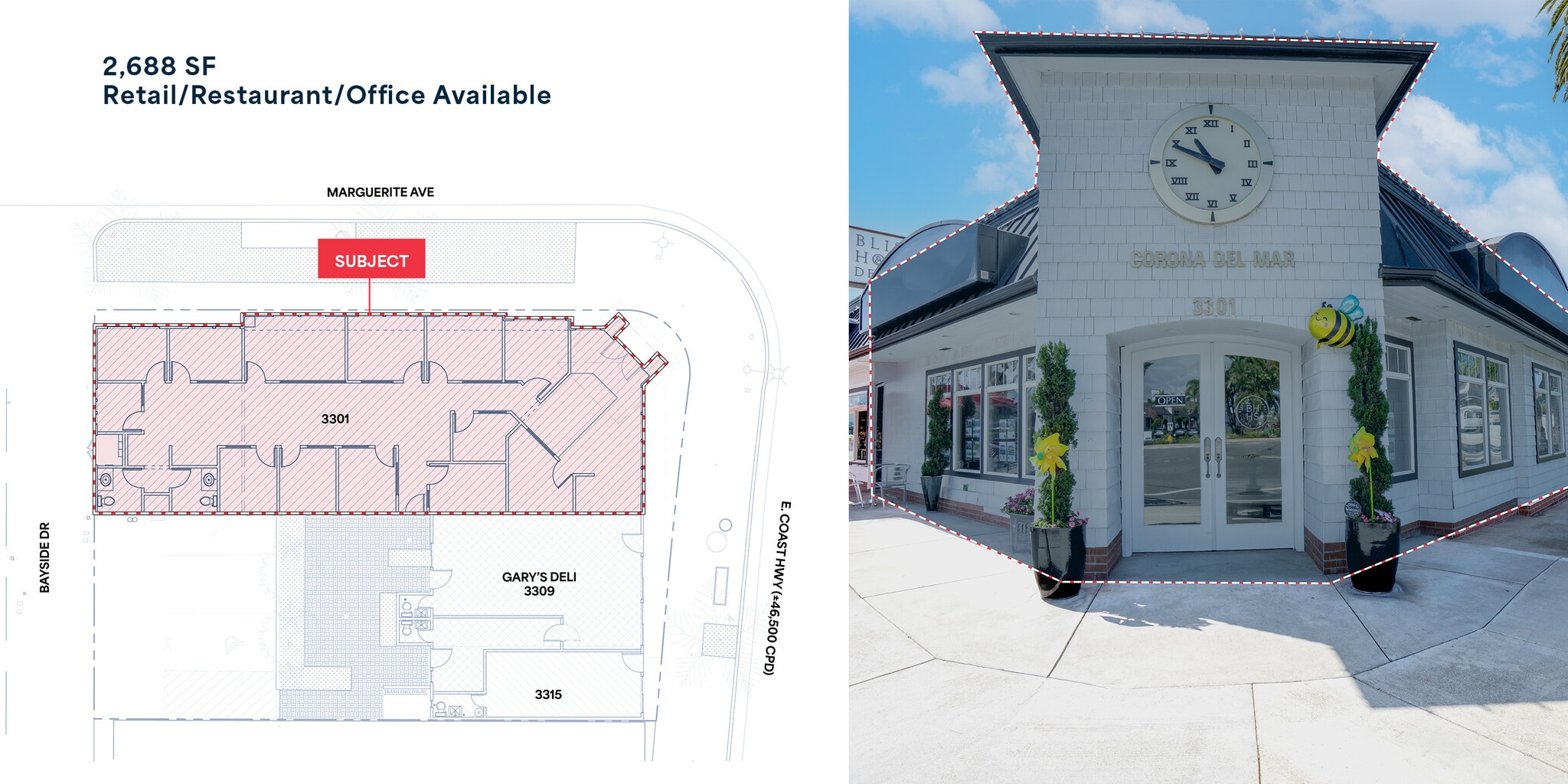3301-3315 E Coast Hwy, Corona Del Mar, CA for lease Floor Plan- Image 1 of 1