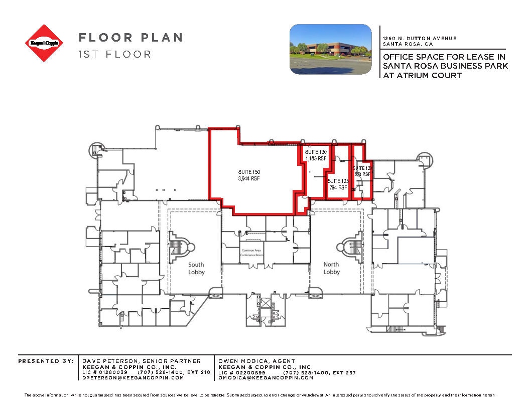 1260 N Dutton Ave, Santa Rosa, CA for lease Floor Plan- Image 1 of 1