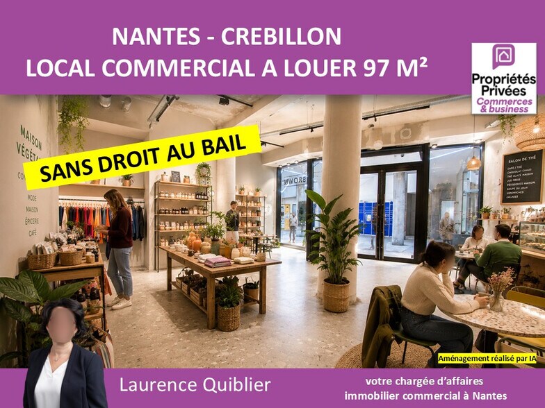 Commerce de détail dans Nantes à louer - Photo du bâtiment - Image 1 de 10