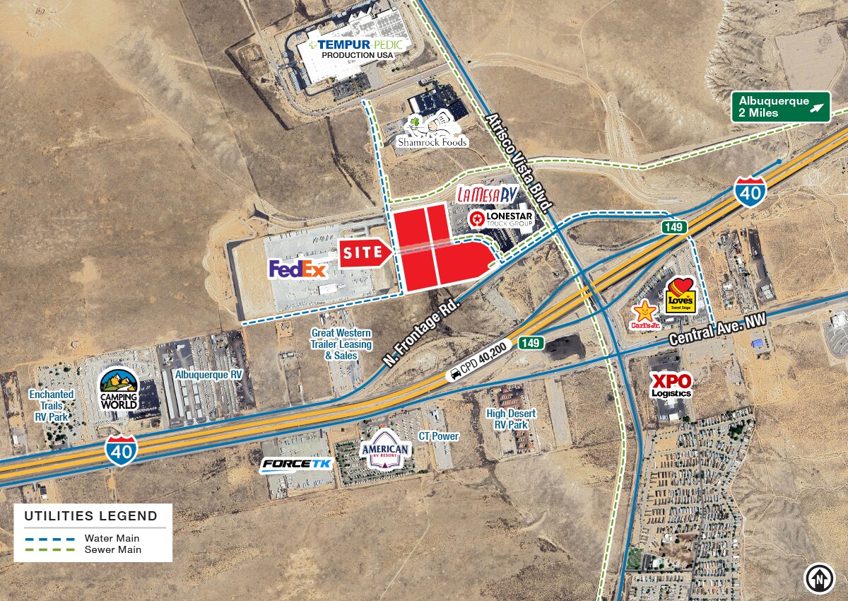 I-40 W. Frontage Rd. & Cordero Mesa Blvd., Albuquerque, NM for sale Primary Photo- Image 1 of 4