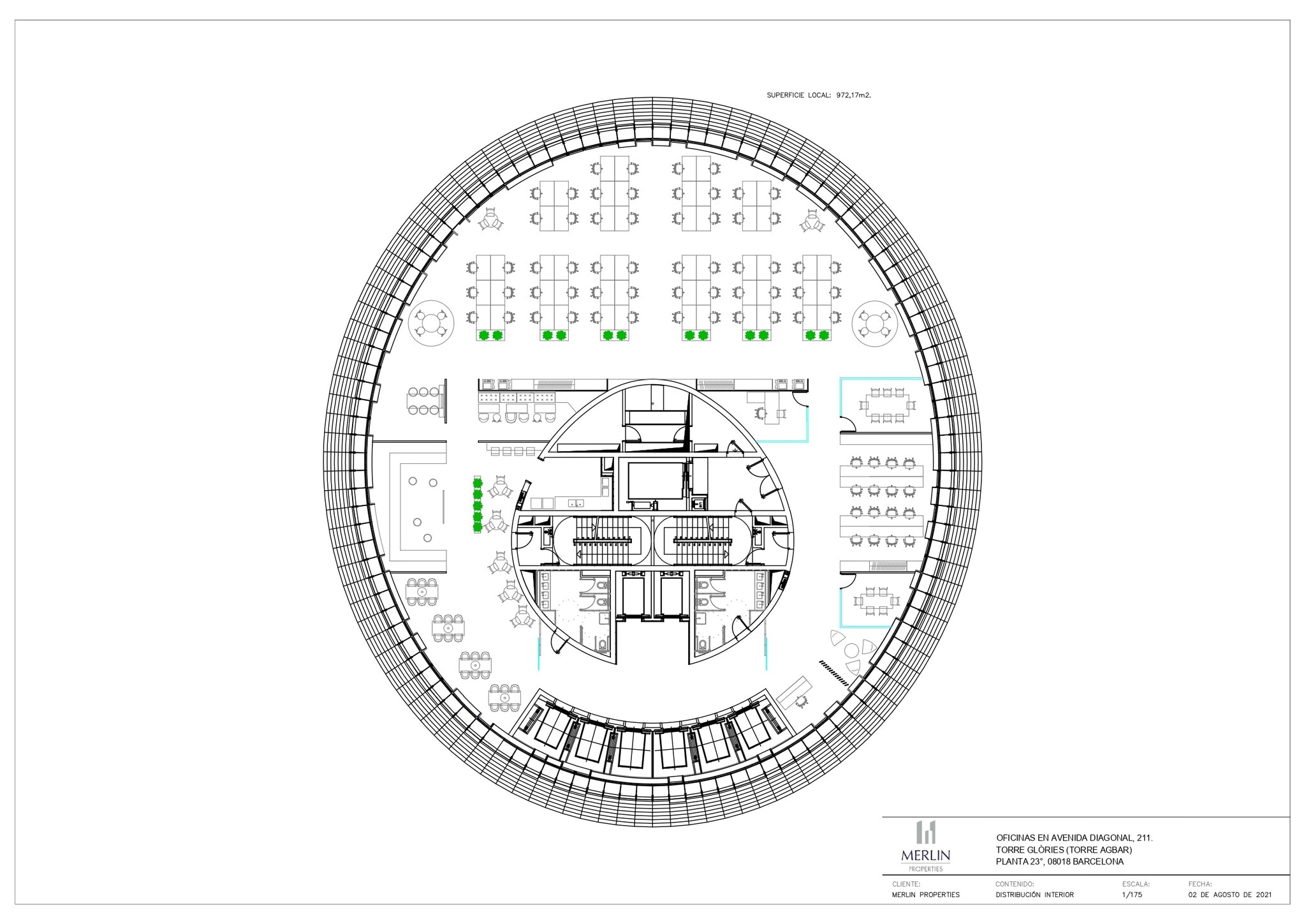 Avinguda Diagonal, 211, Barcelone, Barcelona à louer Plan d’étage type- Image 1 de 2