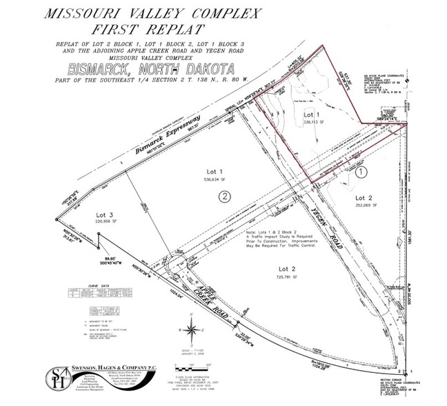 761 Yegen Rd, Bismarck, ND à vendre - Plan cadastral - Image 3 de 4