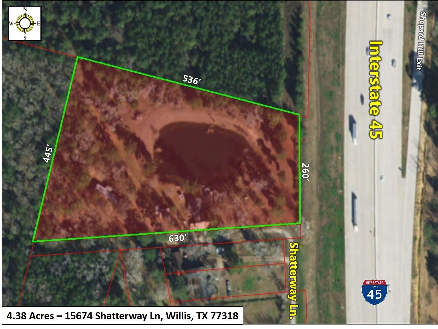 15674 Shatterway Ln, Willis, TX à vendre Photo du bâtiment- Image 1 de 4