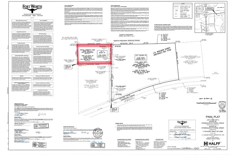 5800 N Freeway, Fort Worth, TX à vendre - Plan cadastral - Image 2 de 2