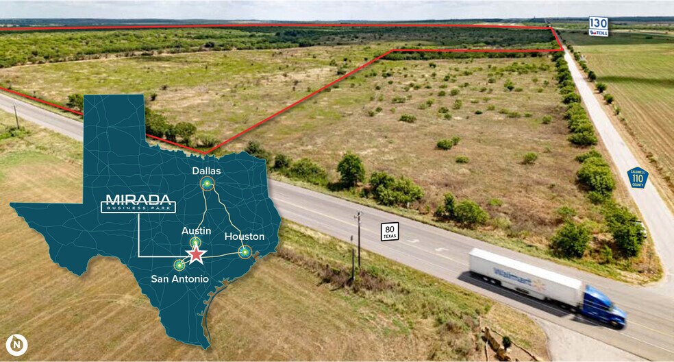 Hwy 80 & CR 110, Lockhart, TX à vendre - Photo du bâtiment - Image 2 de 4