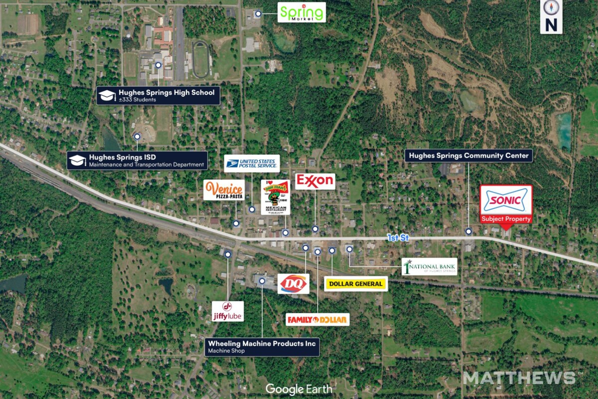 1006 E First St, Hughes Springs, TX à vendre Photo principale- Image 1 de 2