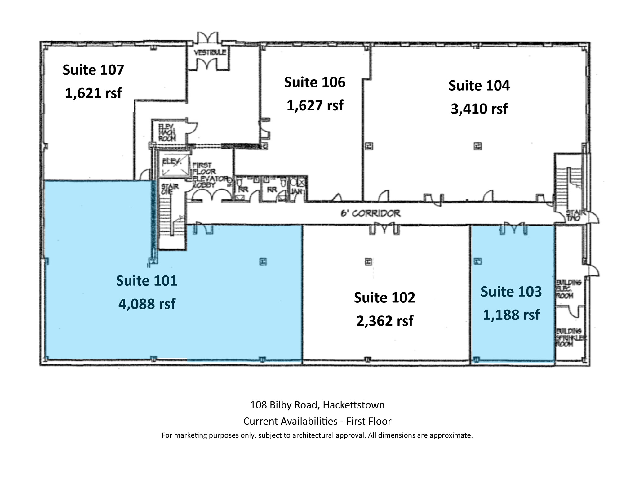 108 Bilby Rd, Hackettstown, NJ à louer Plan de site- Image 1 de 1