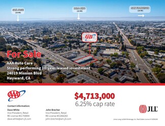 Plus de détails pour 24019 Mission Blvd, Hayward, CA - Vente au détail à vendre