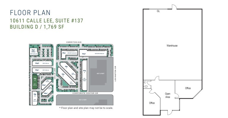 10611 Calle Lee, Los Alamitos, CA for lease Floor Plan- Image 1 of 1