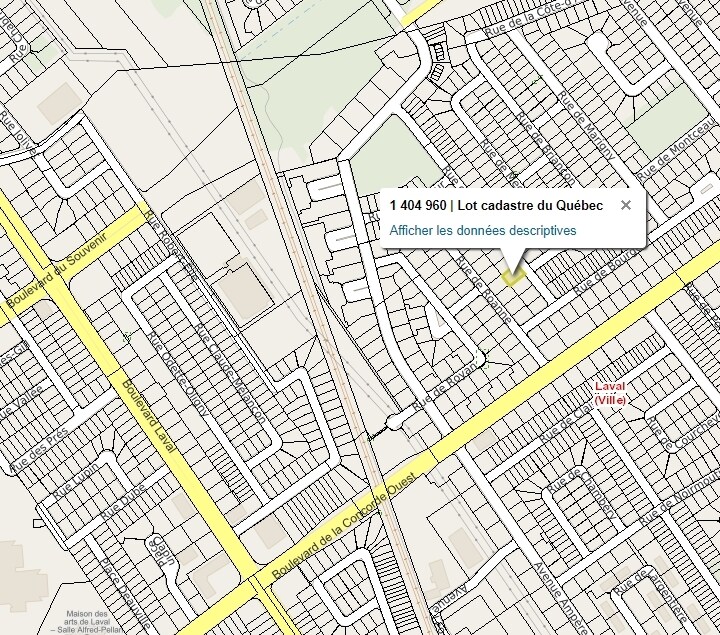 512 Rue de Chamonix, Laval, QC à vendre Plan cadastral- Image 1 de 1