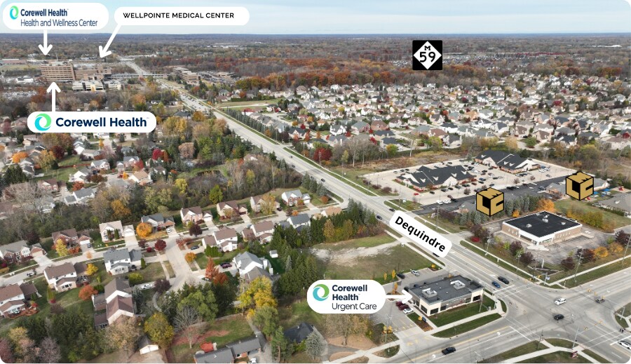 43114-43136 Dequindre Rd, Sterling Heights, MI à louer - Photo du bâtiment - Image 3 de 4