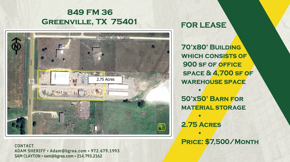 849 FM 36, Greenville, TX à louer - Photo principale - Image 1 de 2