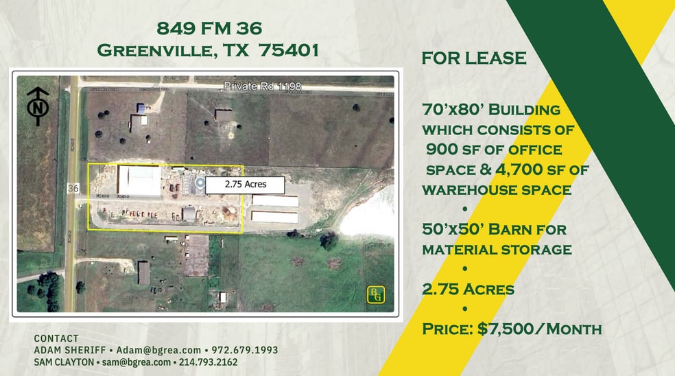 849 FM 36, Greenville, TX for lease - Primary Photo - Image 1 of 2