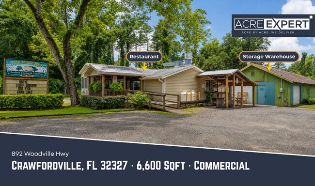 More details for 892 Woodville Hwy, Crawfordville, FL - Retail for Sale