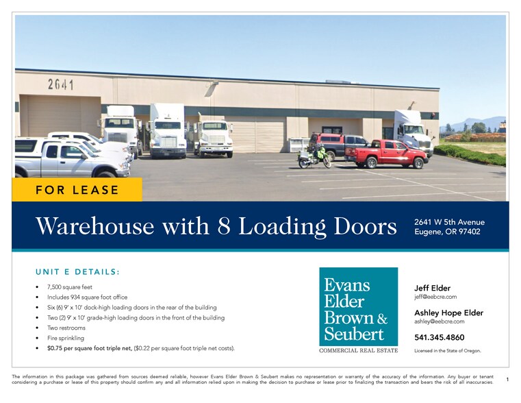 2641 W 5th Ave, Eugene, OR à louer - Photo du bâtiment - Image 2 de 3